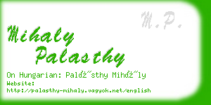 mihaly palasthy business card